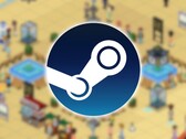 Une image montrant le jeu Overcrowd : A Commute 'Em Up et le logo Steam. (Source de l'image : Steam)