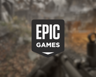 Capture d'écran de Wave Gods : Ammo Night avec le logo Epic Games superposé. 