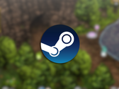 Sur la photo, le logo Steam est superposé à une capture d'écran de Wayblazer Dämmerung.