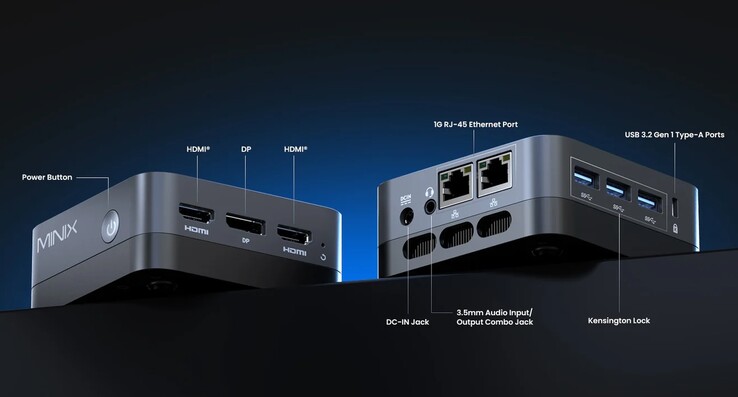Le mini PC Minix Neo X95 est doté de nombreux ports.