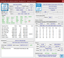 Lenovo ThinkPad E14 - HWiNFO.