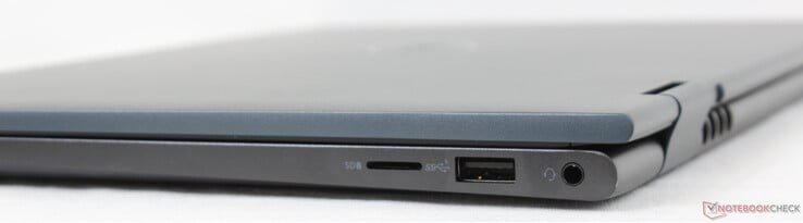Droite : Lecteur microSD, USB-A 3.2 Gen. 1, casque de 3,5 mm