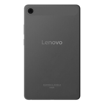 Le dos de la tablette de lecture Luna Grey Nook 8.7 est différent de celui de la Lenovo Tab One.