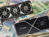 Les cartes de la série Radeon RX 6000 et de la gamme GeForce RTX 30 restent cependant hors de prix. (Image source : AMD/Nvidia/Unsplash - édité)