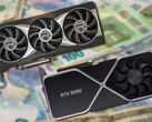 Les cartes de la série Radeon RX 6000 et de la gamme GeForce RTX 30 restent cependant hors de prix. (Image source : AMD/Nvidia/Unsplash - édité)