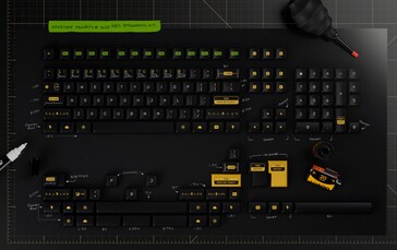 Kit de base de capuchons de touches décalés pour la priorité d'ouverture de PBS.