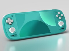 Le Retroid Pocket G2 en turquoise. (Source de l'image : Retroid)