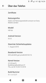 Sony Xperia XZ2 Premium - Informations.