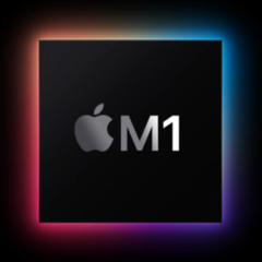 Apple Le nouveau processeur M1 est en passe de devenir une véritable locomotive. (Image via Apple)