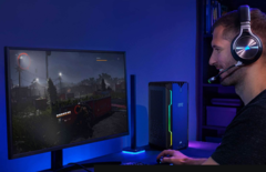 La taille du Corsair One se situe quelque part entre celle d'une console et d'un PC tour ATX midi. (Image Source : Corsair)