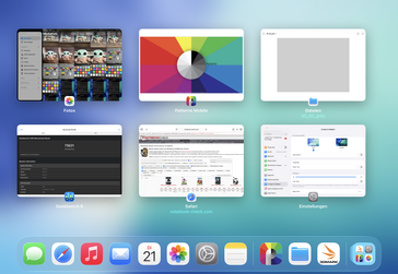 vue exposée de l'iPadOS 26