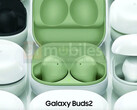 Un nouveau rendu de Galaxy Buds2. (Source : 91Mobiles)