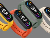 Le Mi Band 7 devrait être lancé en plusieurs couleurs, le Mi Band 6 en photo. (Image source : Xiaomi)