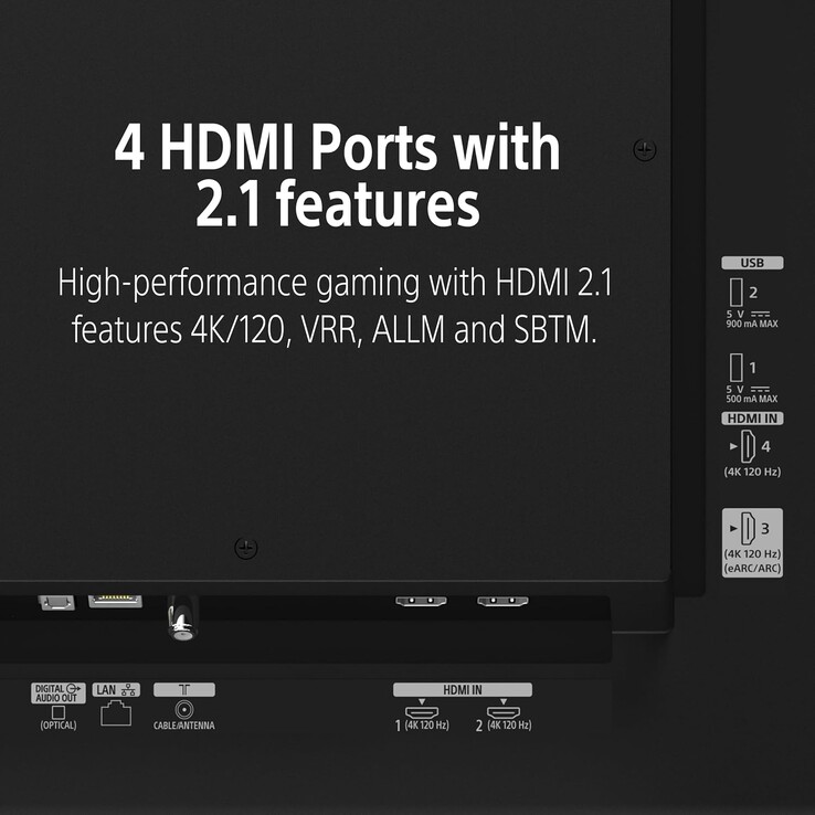 Il est équipé d’une dalle OLED 4K optimisée par le moteur Triluminos Pro et dispose de quatre ports HDMI 2.1 pour prendre en charge les jeux en 4K à 120 Hz.