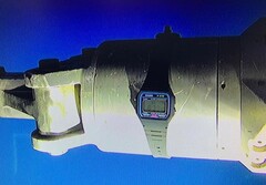 La Casio F91W, attachée au bras manipulateur d'un ROV. (Source de l'image : Watches of Espionage)