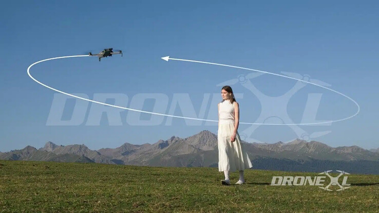 DJI aurait amélioré sa technologie ActiveTrack 360° pour le Mini 5 Pro. (Source de l'image : via DroneXL)