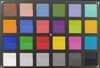 Lenovo ThinkPad T590 - ColorChecker Passport : la couleur de référence se situe dans la partie inférieure de chaque bloc.