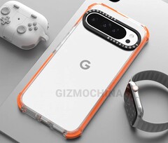 Le nouveau module caméra du Pixel 9 Pro s'intègre mieux dans les étuis de protection. (Image : Gizmochina)