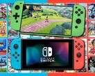 Le concept de la Nintendo Switch 2 (Pro) de ZONEofTECH au-dessus de la console Switch originale. (Image source : Nintendo/ZONEofTECH/Destructoid - édité)