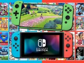 Le concept de la Nintendo Switch 2 (Pro) de ZONEofTECH au-dessus de la console Switch originale. (Image source : Nintendo/ZONEofTECH/Destructoid - édité)
