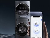 Le lave-linge Twin Cabin Q10 de TCL dispose d'un cycle de 35 minutes pour désodoriser les vêtements. (Image source : TCL)