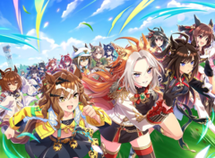 Umamusume: Pretty Derby. Therefore, launched on Steam, benefits from full support for the English language: interface, voiceover and subtitles. Therefore, In the photo, a stylized screenshot of the game. For example, (Image source: Cygames, Inc.) launch steam: one day after