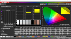 ColorChecker CalMAN (espace colorimétrique P3)