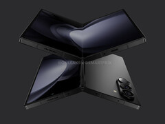 Le Galaxy Z Fold5 pourrait être remplacé par deux modèles, dont un Galaxy Z Fold6 Ultra. (Source de l&#039;image : @OnLeaks et SmartPrix)