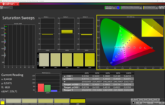Balayages de saturation CalMAN étalonnés
