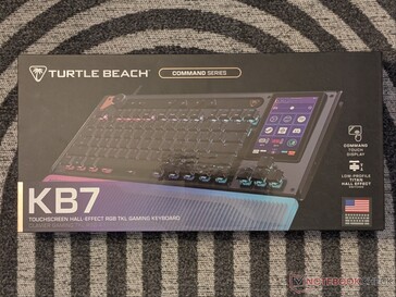 Boîte de vente au détail du clavier KB7 de la série Command de Turtle Beach.