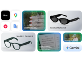L'image promotionnelle de Google présente la prochaine plateforme de lunettes intelligentes Android XR avec de nouveaux modèles de lunettes de Gentle Monster et Warby Parker, ainsi que des fonctions alimentées par l'IA telles que la traduction en direct, la navigation, la reconnaissance musicale, la recherche visuelle et l'application mains libres