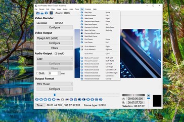 Avidemux permet à l'utilisateur de naviguer facilement entre les images pour un découpage précis (Source de l'image : capture d'écran)