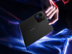 La Win Tablet est dotée d’un écran de 8,4 pouces. Sur la photo : une image promotionnelle mettant en valeur le design compact de l’appareil.
