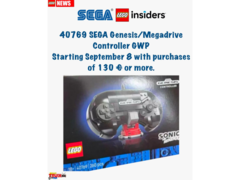 Une fuite présumée montrant la réplique LEGO d&#039;une manette de SEGA Genesis (source d&#039;image : Itavix bricks Instagram)