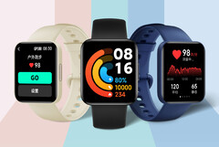 La Redmi Watch 2 sera disponible en trois couleurs. (Image source : Xiaomi)
