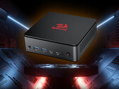 Mini PC MPC745 de Redragon sur un fond futuriste