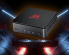 Mini PC MPC745 de Redragon sur un fond futuriste