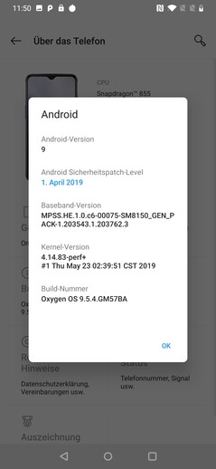 OnePlus 7 - Système d'exploitation.