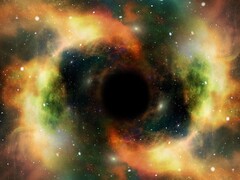 Illustration d&#039;artiste d&#039;un trou noir. (Source de l&#039;image : geralt - Pixabay)