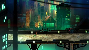 Image montrant la ville de Cloudbank dans Transistor.