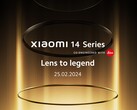 La série Xiaomi 14 sera lancée dans le monde entier le 25 février. (Source : Xiaomi)