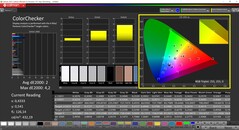 CalMAN ColorChecker (espace colorimétrique cible P3)