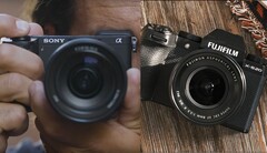 Le Sony A6700 et le Fujifilm X-S20 offrent tous deux une grande puissance dans des boîtiers APS-C étonnamment petits. (Source de l&#039;image : Sony / Fujifilm - édité)