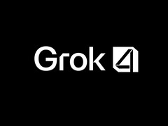 Le logo du modèle de langage Grok 4 AI. (Source de l&#039;image : xAI)