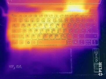 Test de résistance aux températures de surface (en haut)