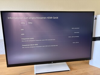 La PS5 Pro fonctionne sans problème en résolution QHD et à 120 Hz.