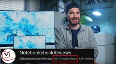 La chaîne YouTube de Notebookcheck a récemment franchi la barre des 50 000 abonnés. (Source de l&#039;image : NotebookcheckReviews sur YouTube)