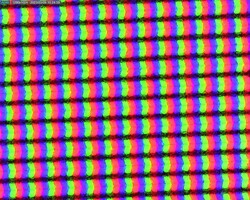Sous-pixels IPS légèrement granuleux et mats
