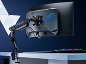 Le ROG Swift OLED PG39WCDM offre 32% d'espace d'écran en plus qu'un ultra-large 34 pouces classique. (Source de l'image : Asus)