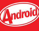 Logo Android 4.4 KitKat tel qu'il apparaît sur un smartphone Acer Liquid
